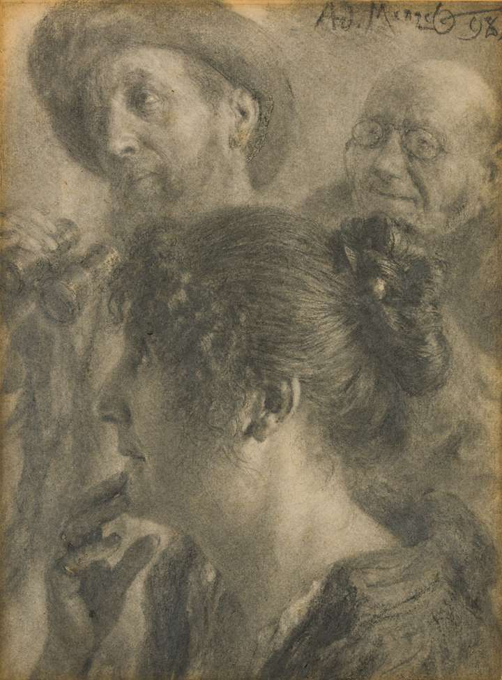 Study of Three Heads
